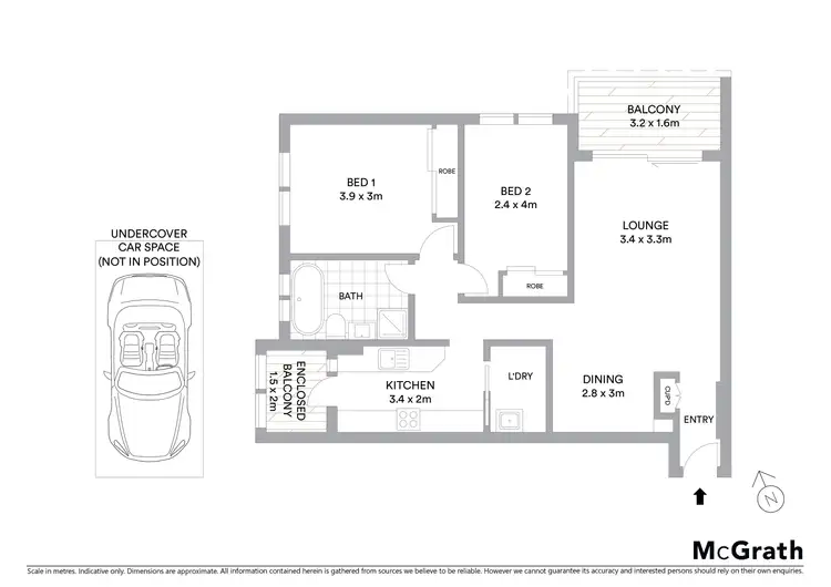 Floorplan of Homely apartment listing, 22/28 Evans Avenue, Eastlakes NSW 2018