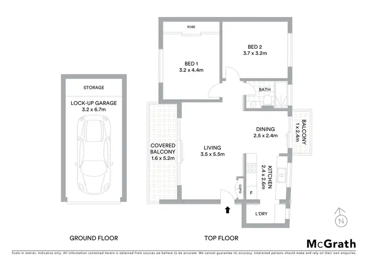 Floorplan of Homely apartment listing, 5/2-4 Melrose Parade, Clovelly NSW 2031
