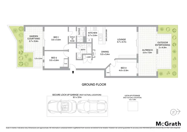 Floorplan of Homely townhouse listing, 6/1 Wulumay Close, Rozelle NSW 2039