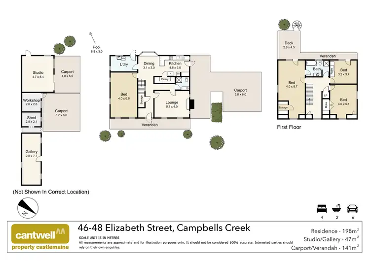 Floorplan of Homely house listing, 46-48 Elizabeth Street, Campbells Creek VIC 3451