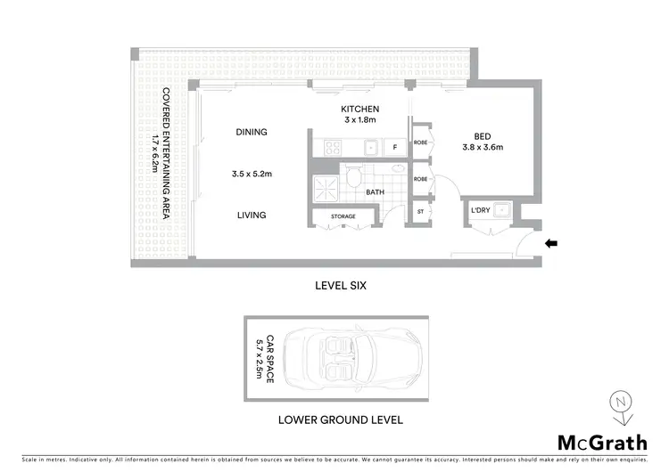 Floorplan of Homely apartment listing, 602/84 Anzac Parade, Kensington NSW 2033