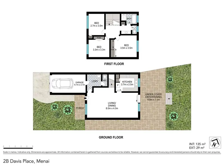 Floorplan of Homely house listing, 2B Davis Place, Menai NSW 2234