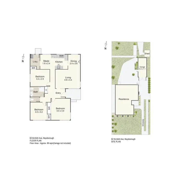 Floorplan of Homely house listing, 62 Kirribilli Avenue, Keysborough VIC 3173