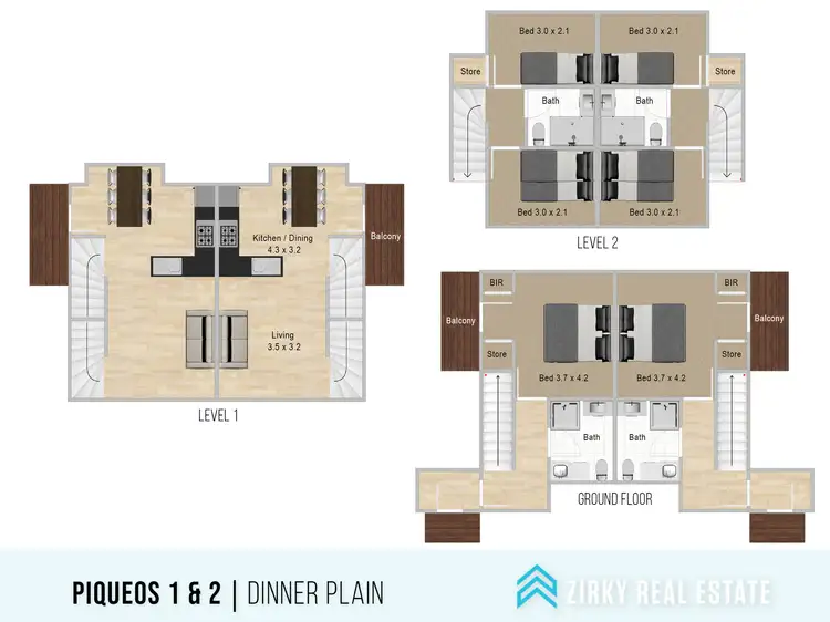 Floorplan of Homely house listing, 1/3 Burrinjuck Lane, Dinner Plain VIC 3898