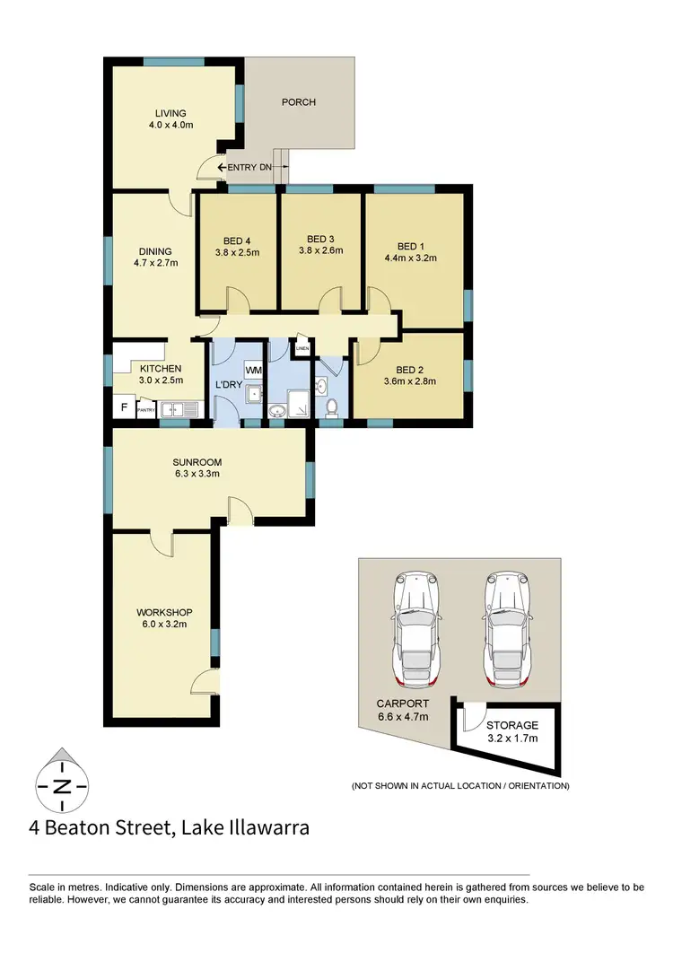 Floorplan of Homely house listing, 4 Beaton Street, Lake Illawarra NSW 2528