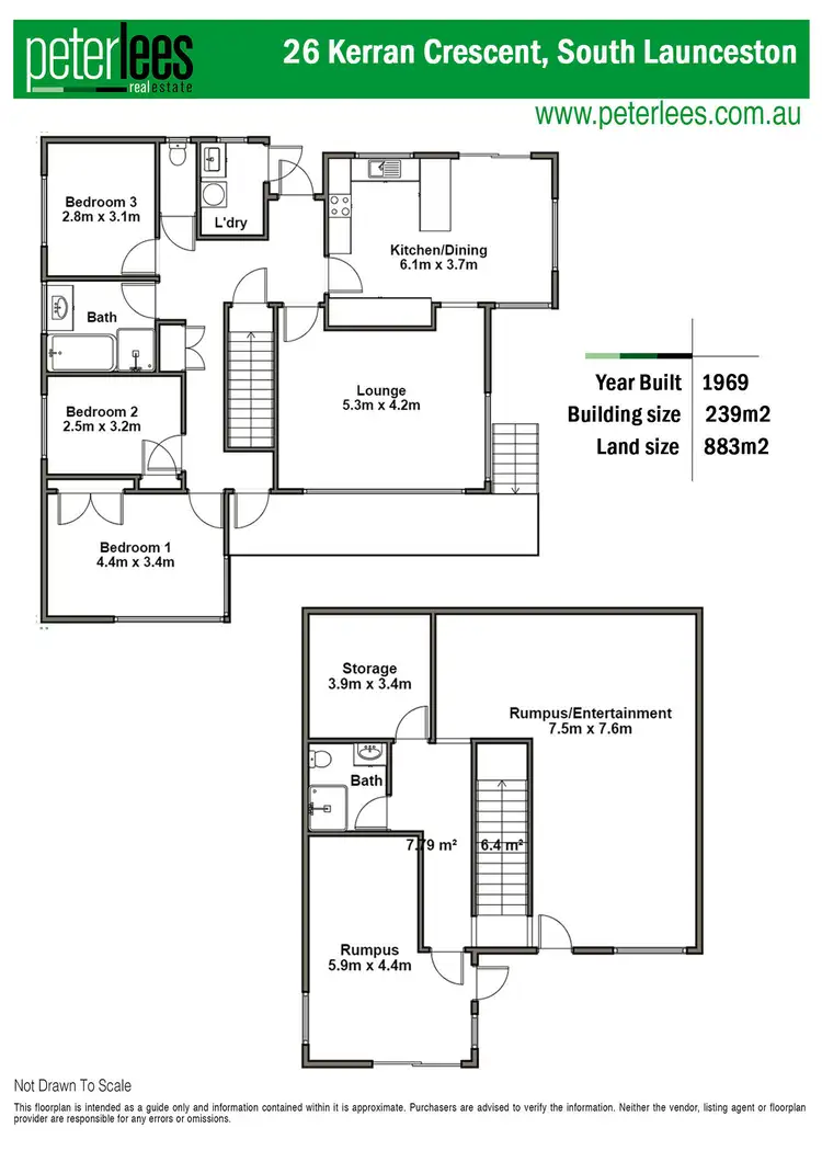Floorplan of Homely house listing, 26 Kerran Crescent, South Launceston TAS 7249