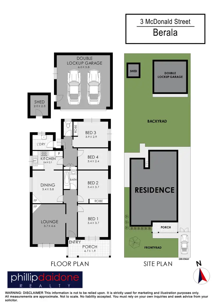 Floorplan of Homely house listing, 3 McDonald Street, Berala NSW 2141