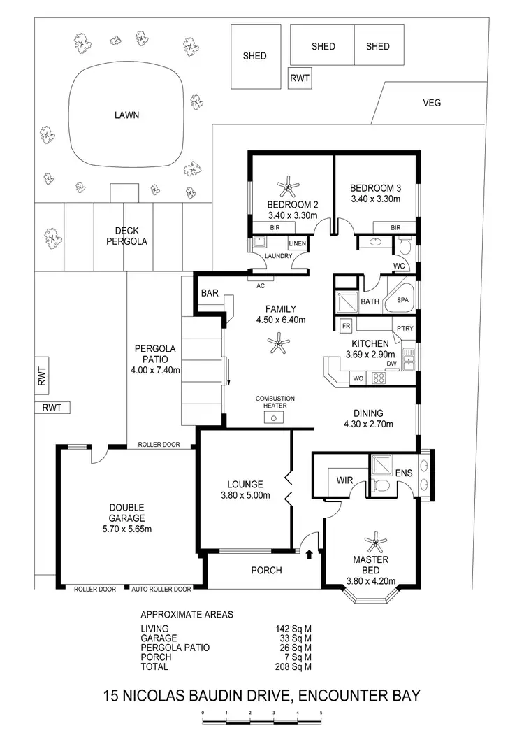 Floorplan of Homely house listing, 15 Nicolas Baudin Drive, Encounter Bay SA 5211