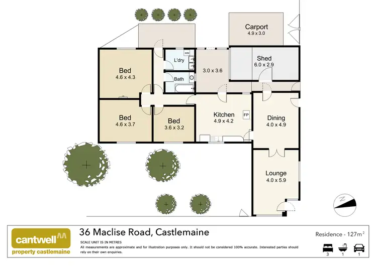 Floorplan of Homely house listing, 36 MacLise Street, Castlemaine VIC 3450