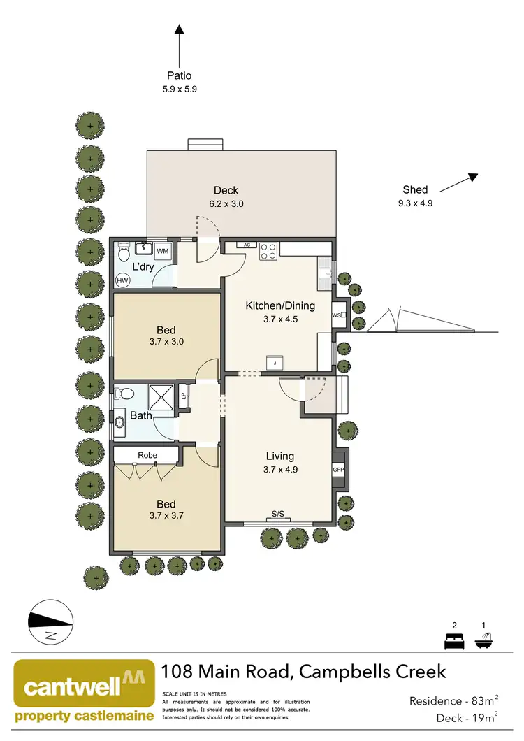 Floorplan of Homely house listing, 108 Main Road, Campbells Creek VIC 3451