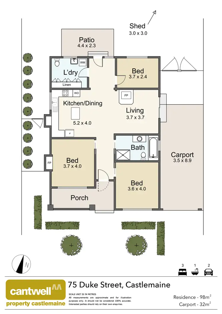 Floorplan of Homely house listing, 75 Duke Street, Castlemaine VIC 3450