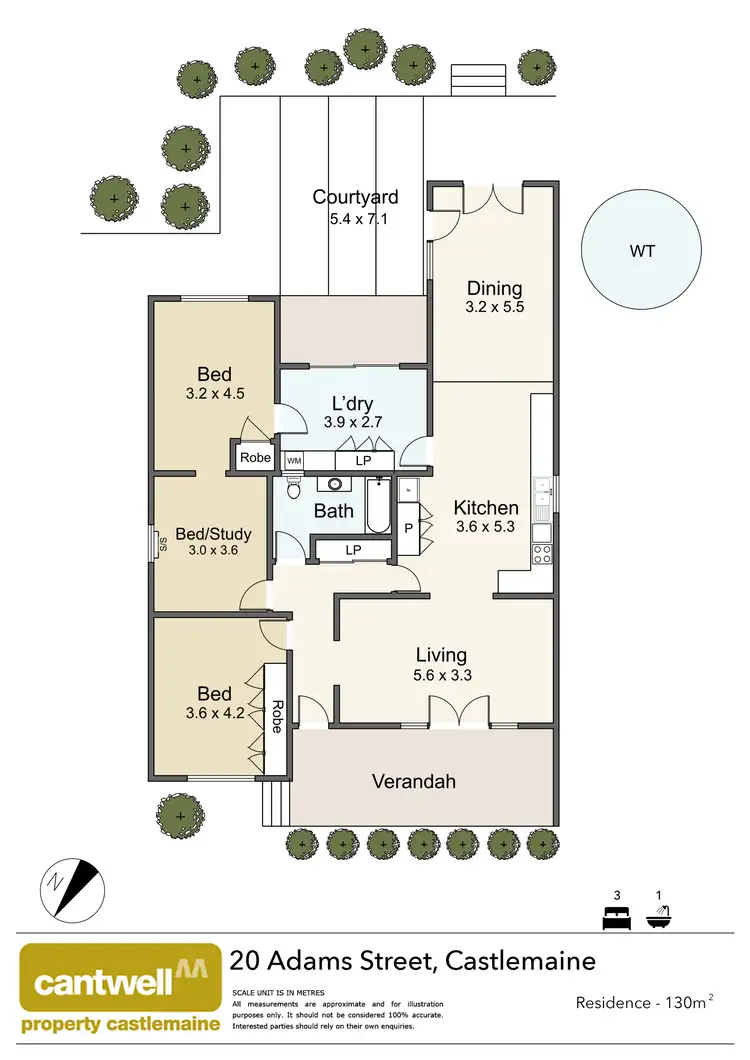 Floorplan of Homely house listing, 20 Adams Street, Castlemaine VIC 3450