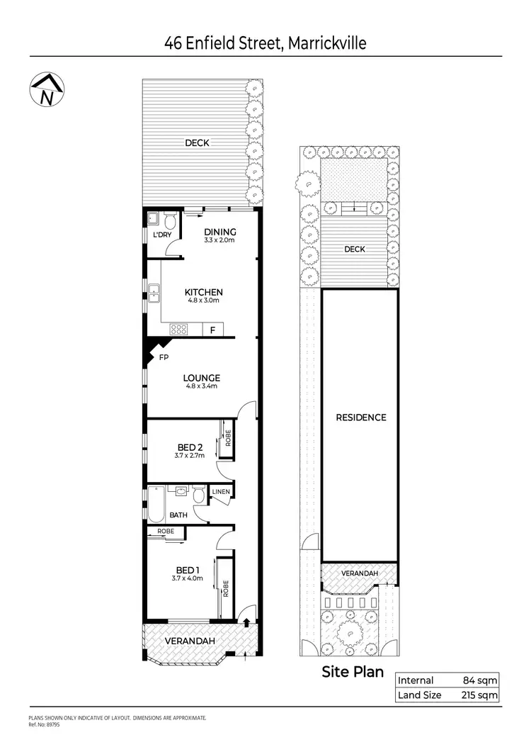 Floorplan of Homely house listing, 46 Enfield Street, Marrickville NSW 2204