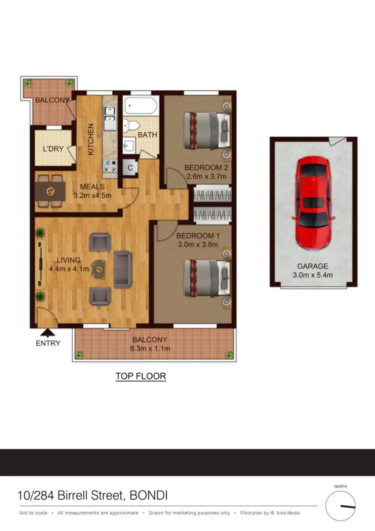 Floorplan of Homely apartment listing, 10/284 Birrell Street, Bondi NSW 2026