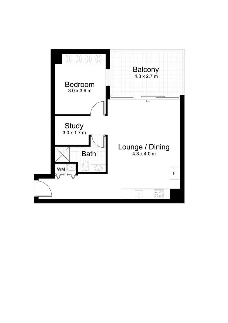 Floorplan of Homely apartment listing, B910/62 Mountain Street, Ultimo NSW 2007