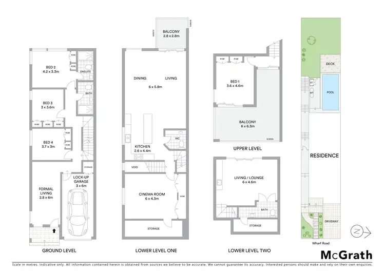 Floorplan of Homely semi-detached listing, 7a Wharf Road, Kogarah Bay NSW 2217
