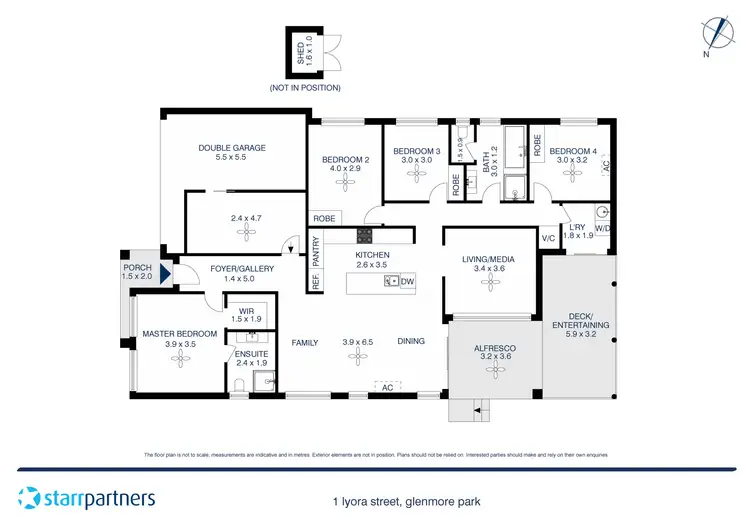 Floorplan of Homely house listing, 1 Lyora Street, Glenmore Park NSW 2745