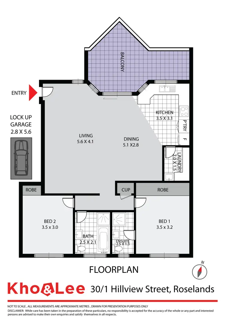 Floorplan of Homely apartment listing, 30/1 Hillview Street, Roselands NSW 2196