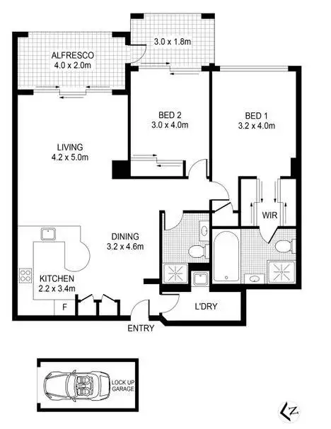 Floorplan of Homely apartment listing, 92/1-29 Bunn Street, Pyrmont NSW 2009