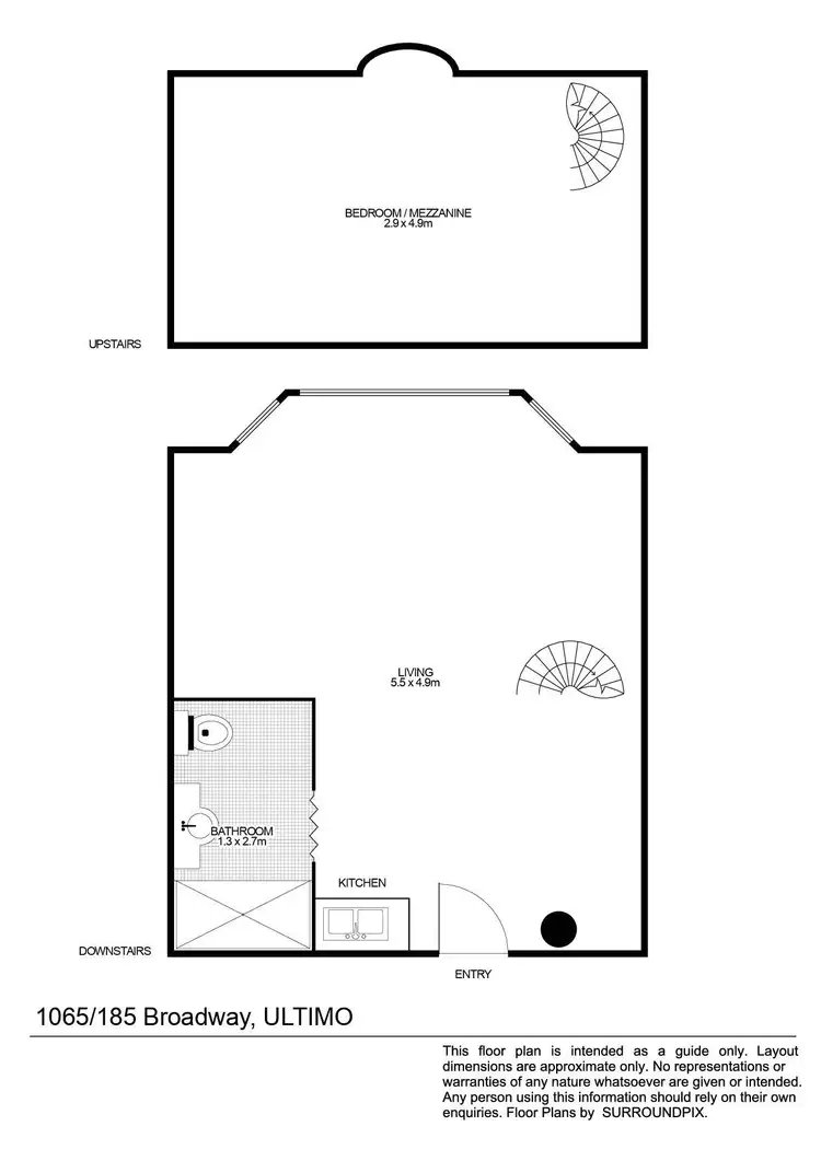 Floorplan of Homely apartment listing, 1065/185 Broadway, Ultimo NSW 2007