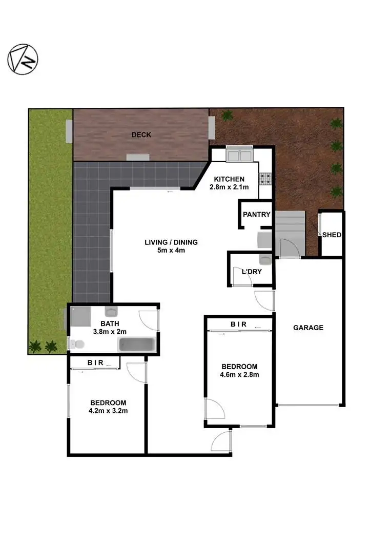 Floorplan of Homely villa listing, 5/139-145 Targo Road, Girraween NSW 2145
