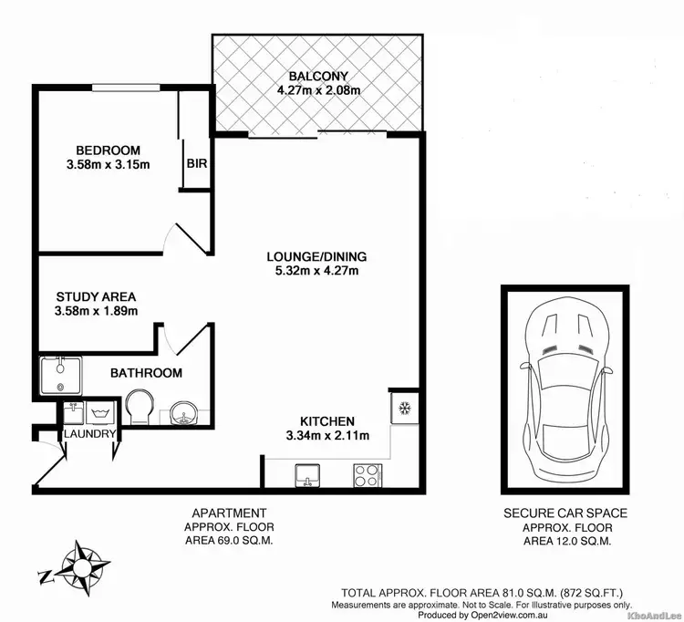 Floorplan of Homely unit listing, B803/58 Mountain Street, Ultimo NSW 2007