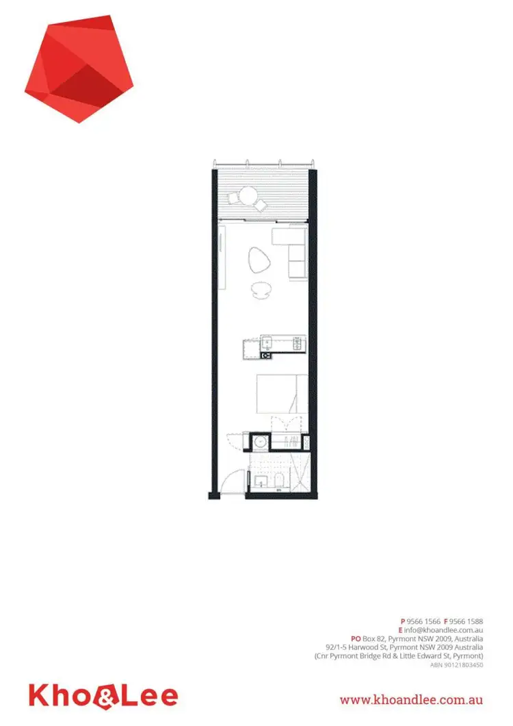Floorplan of Homely apartment listing, 1608/8 Park Lane, Chippendale NSW 2008