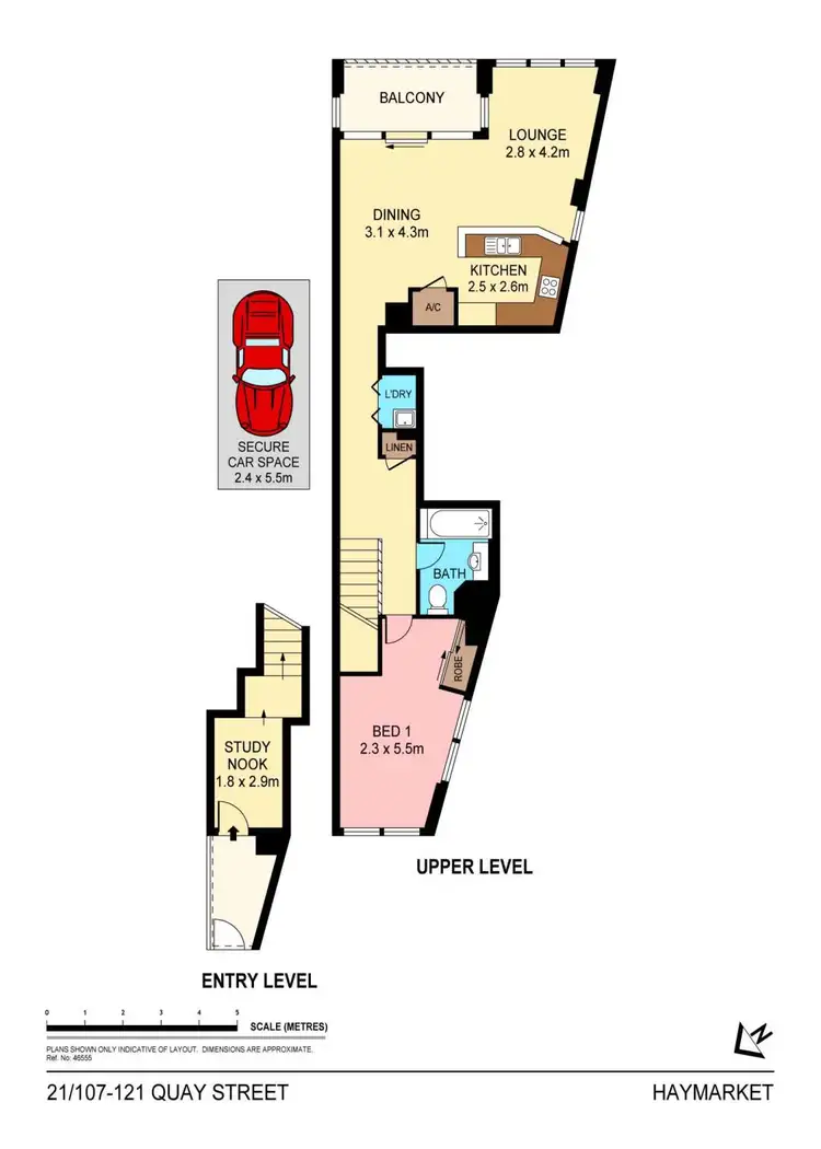 Floorplan of Homely apartment listing, 21/107 Quay Street, Haymarket NSW 2000