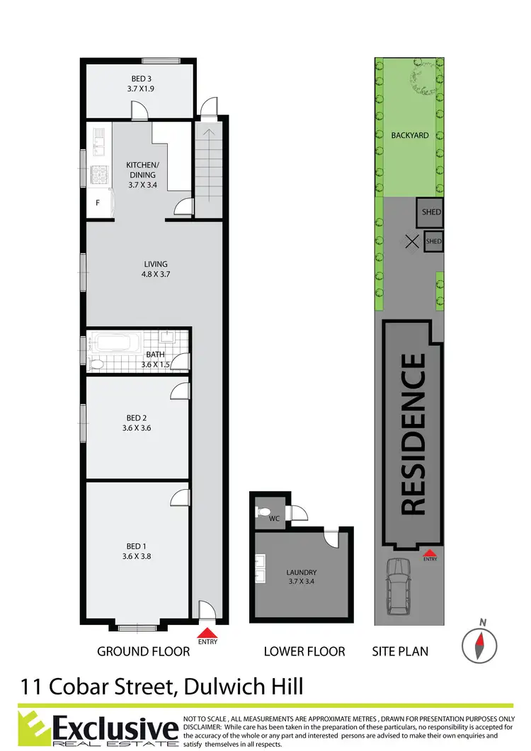 Floorplan of Homely semi-detached listing, 11 Cobar Street, Dulwich Hill NSW 2203