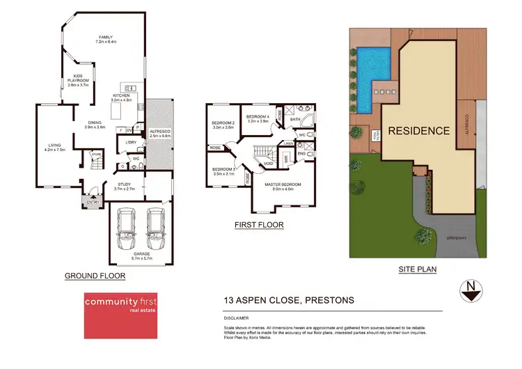 Floorplan of Homely house listing, 13 Aspen Close, Prestons NSW 2170