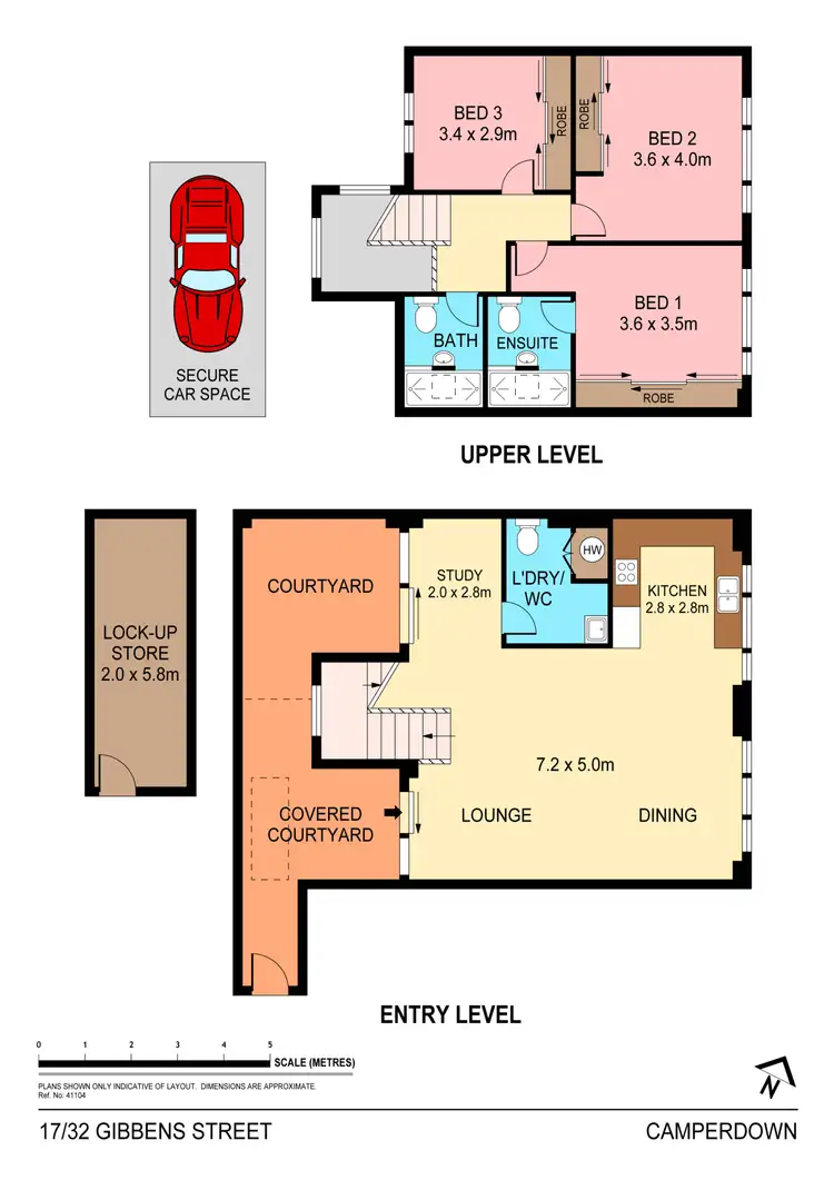 Floorplan of Homely apartment listing, 17/32 Gibbens Street, Camperdown NSW 2050