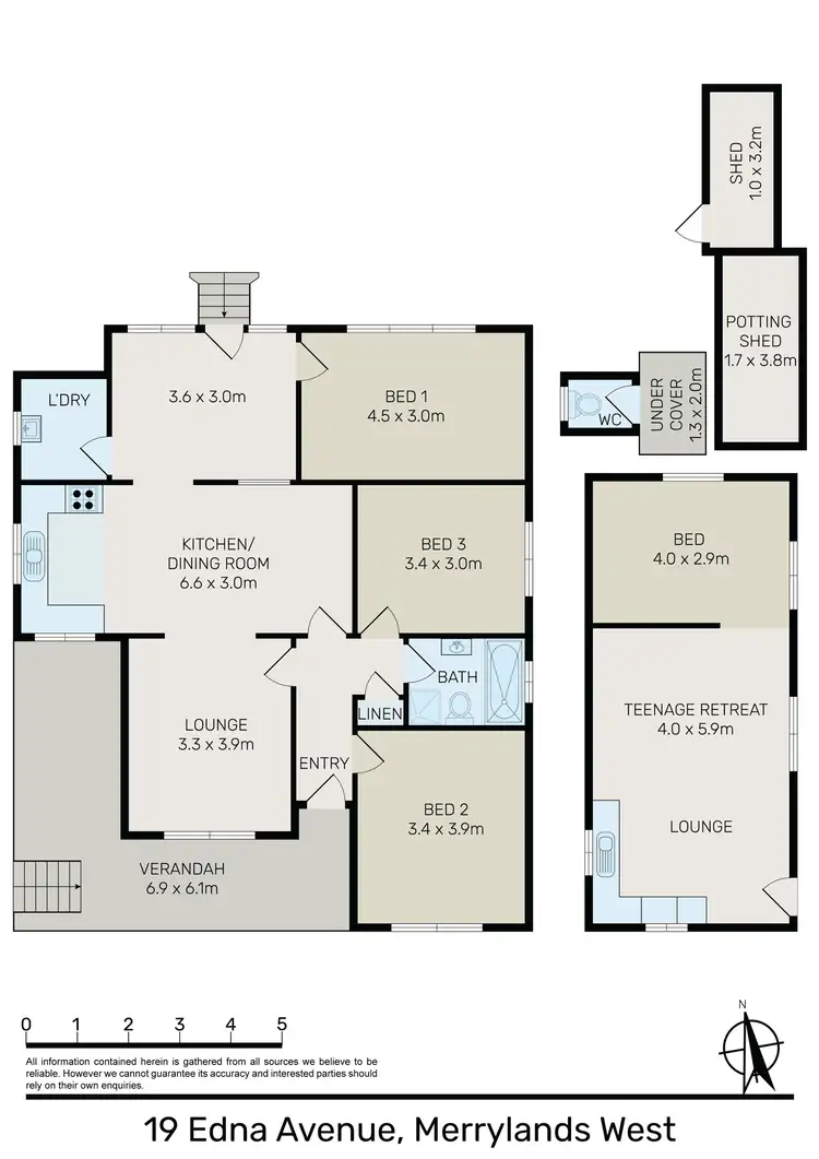 Floorplan of Homely house listing, 19 Edna Avenue, Merrylands NSW 2160