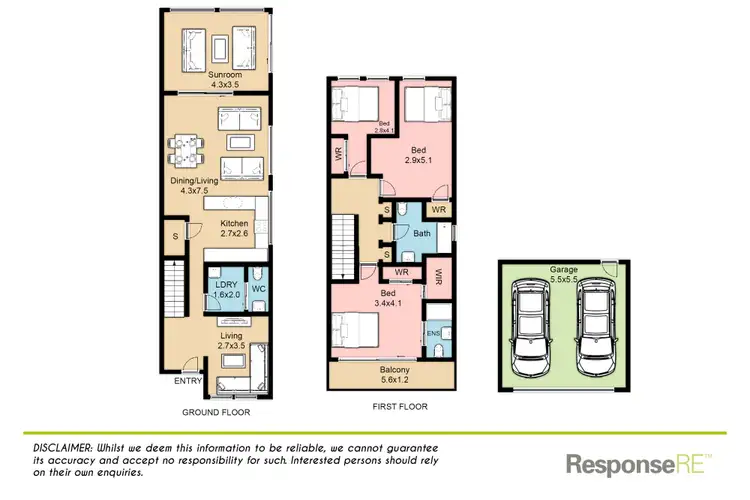 Floorplan of Homely terrace listing, 82 Lord Sheffield Circuit, Penrith NSW 2750