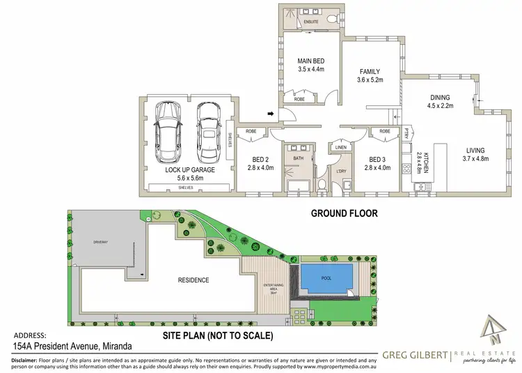 Floorplan of Homely house listing, 154A President Avenue, Miranda NSW 2228