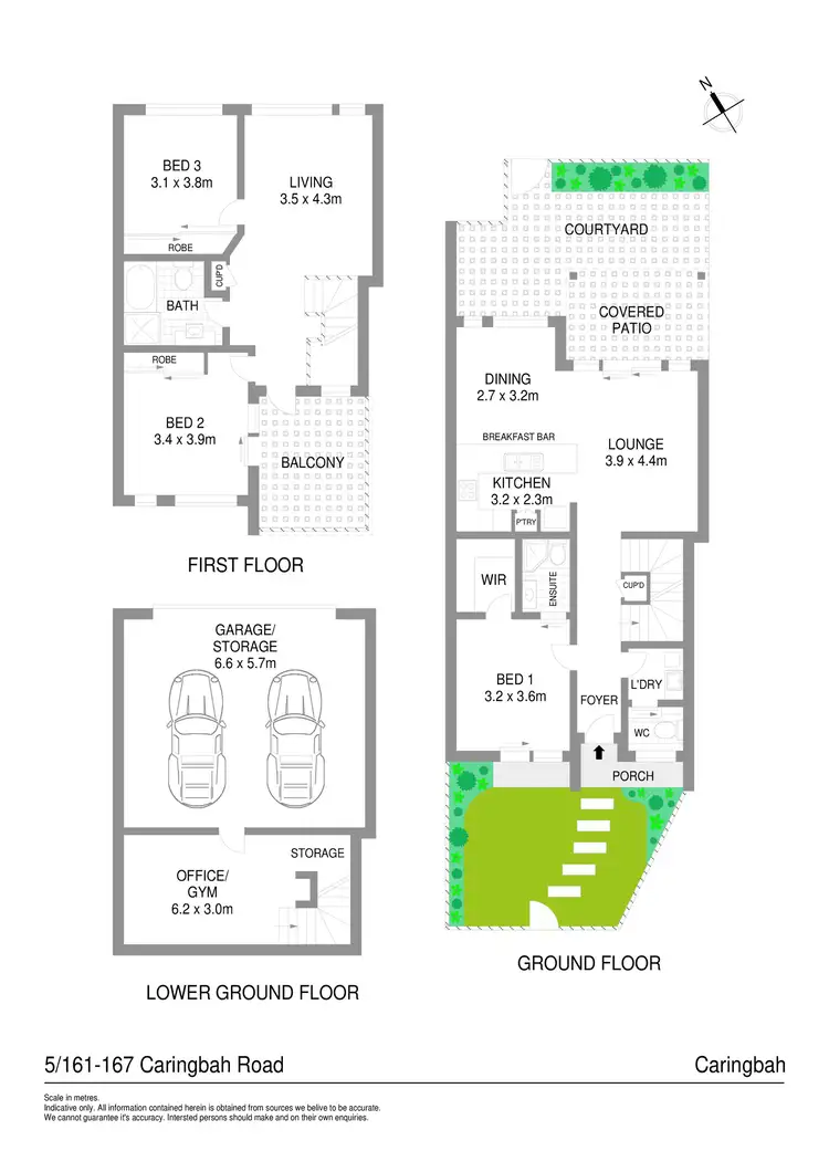 Floorplan of Homely townhouse listing, 5/161-167 Caringbah Road, Caringbah NSW 2229