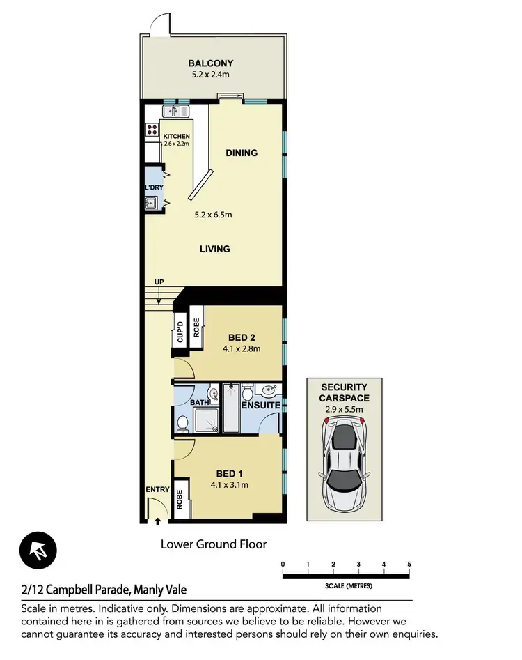 Floorplan of Homely apartment listing, 2/12 Campbell Parade, Manly Vale NSW 2093