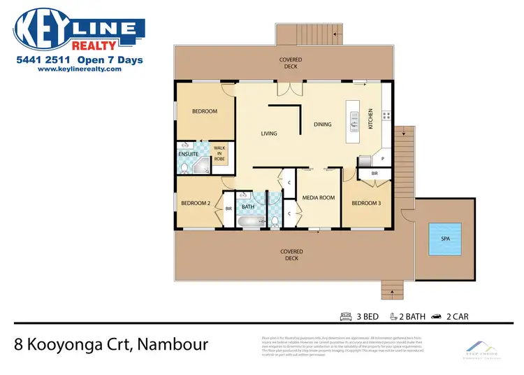 Floorplan of Homely house listing, 8 Kooyonga Crt, Nambour QLD 4560