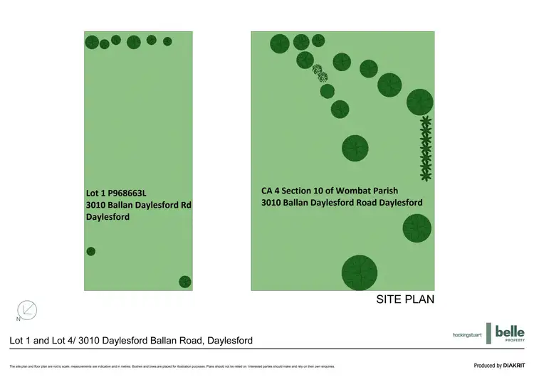 Floorplan of Homely land listing, LOT 1, P968663L/3010 Ballan Daylesford Road, Daylesford VIC 3460