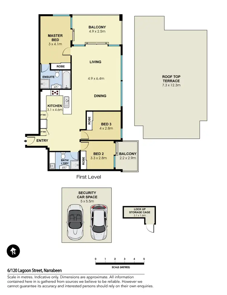 Floorplan of Homely unit listing, 6/120 Lagoon Street, Narrabeen NSW 2101
