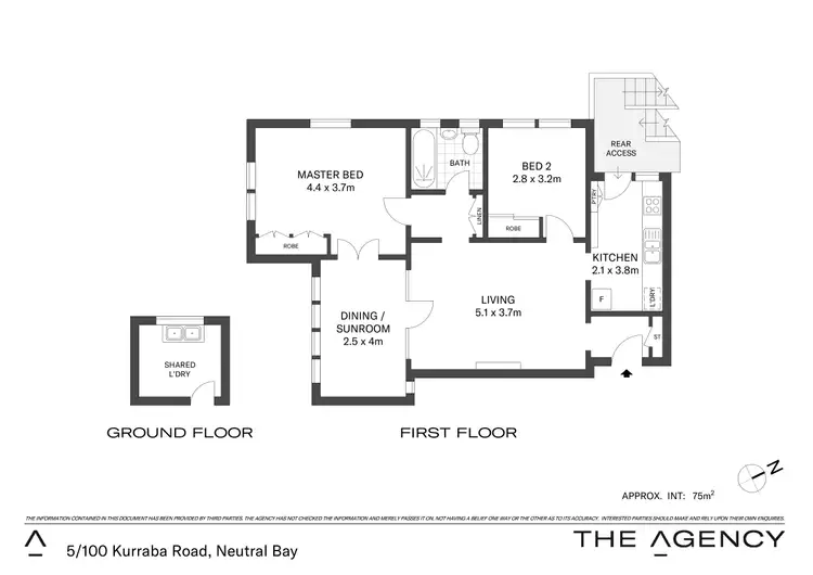 Floorplan of Homely apartment listing, 5/100 Kurraba Road, Neutral Bay NSW 2089