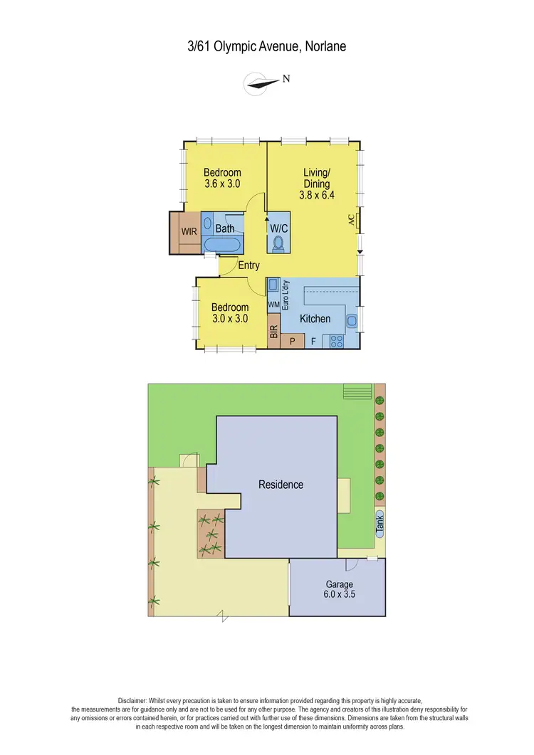 Floorplan of Homely unit listing, 3/61 Olympic Avenue, Norlane VIC 3214