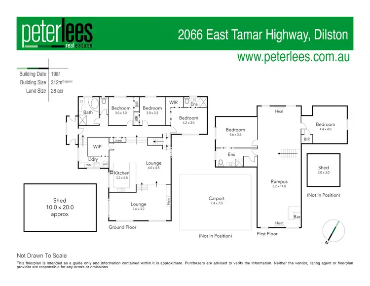 Floorplan of Homely house listing, 2066 East Tamar Highway, Dilston TAS 7252
