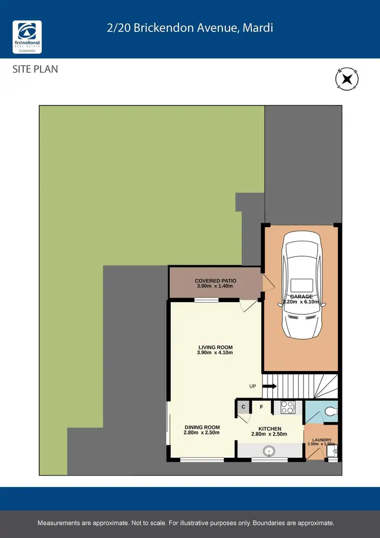 Floorplan of Homely semi-detached listing, 2/20 Brickendon Avenue, Mardi NSW 2259