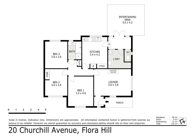 Floorplan of Homely house listing, 20 Churchill Avenue, Flora Hill VIC 3550