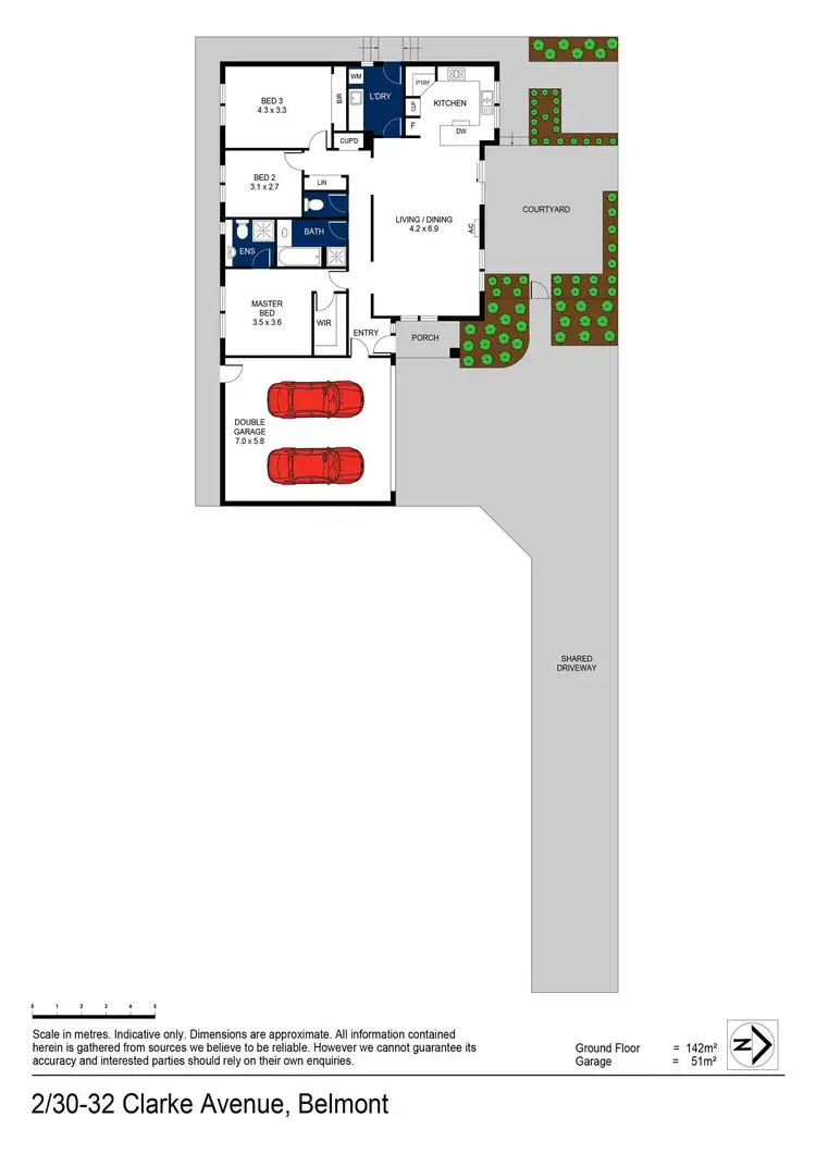 Floorplan of Homely unit listing, 2/30-32 Clarke Avenue, Belmont VIC 3216