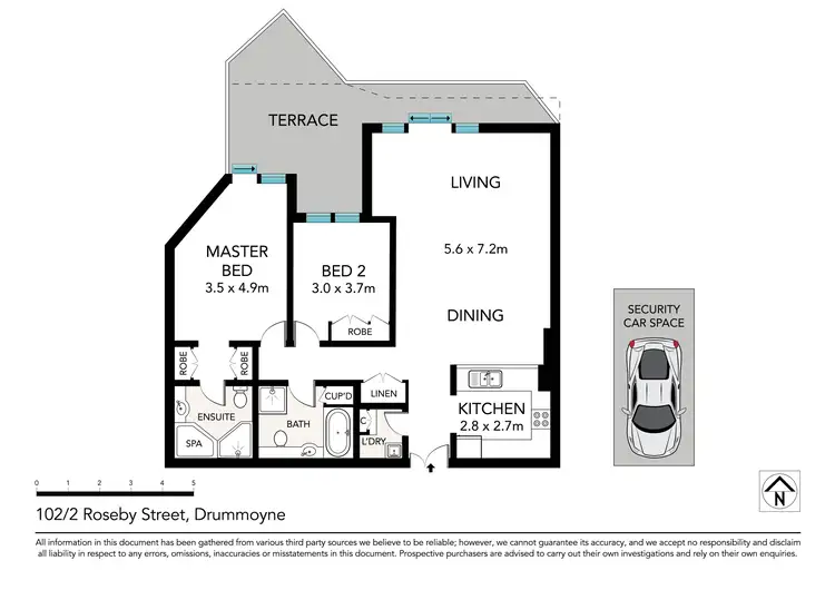 Floorplan of Homely apartment listing, 102/2 Roseby Street, Drummoyne NSW 2047