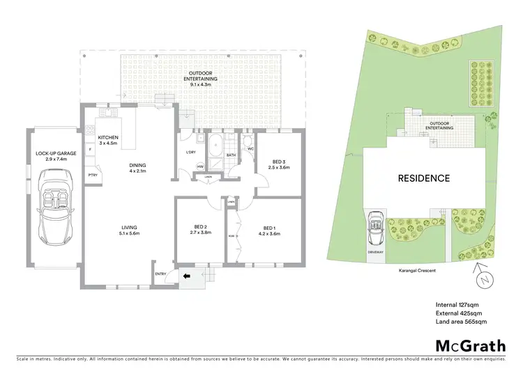 Floorplan of Homely house listing, 10 Karangal Crescent, Buff Point NSW 2262