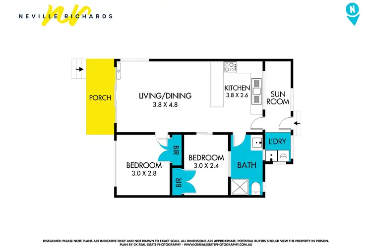 Floorplan of Homely unit listing, 4/4-6 Dossetor Road, St Leonards VIC 3223
