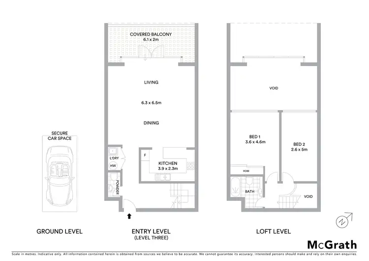 Floorplan of Homely apartment listing, 6/61-63 McLachlan Avenue, Rushcutters Bay NSW 2011