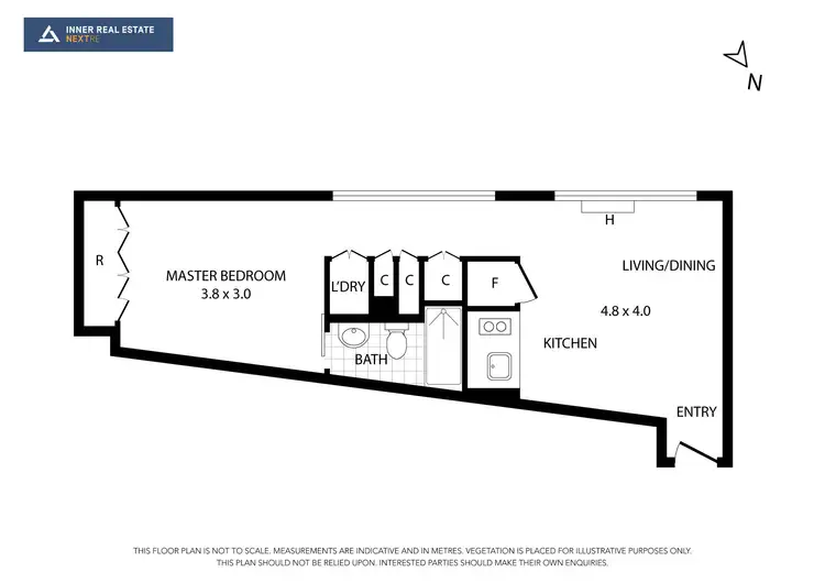Floorplan of Homely apartment listing, 412/399 Bourke Street, Melbourne VIC 3000
